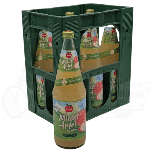 Wolfra Milder Apfel - Direktsaft 6 x 1,0l Glas