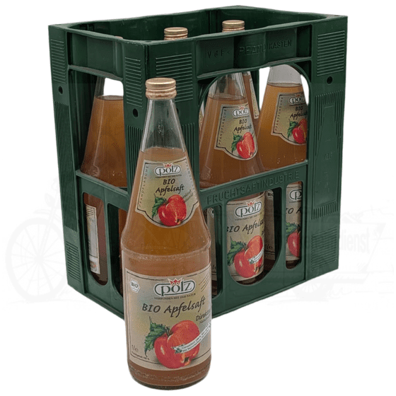 Pölz Bio-Apfel trüb 6 x 1,0l Glas