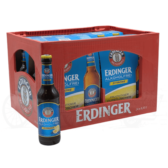 Erdinger alkoholfrei Zitrone 24 x 0,33l Glas