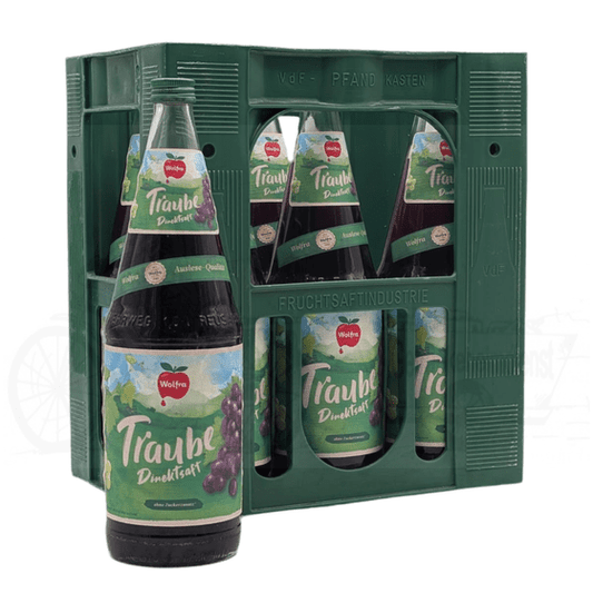 Wolfra Traube rot - Direktsaft 6 x 1,0l Glas