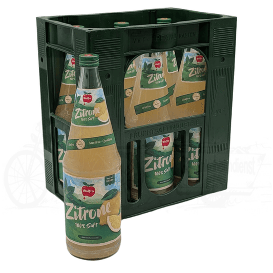 Wolfra Zitronensaft 6 x 1,0l Glas