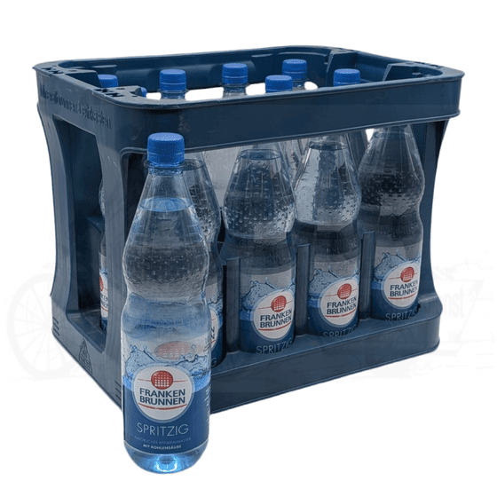 Frankenbrunnen spritzig blau 12 x 1,0l PET